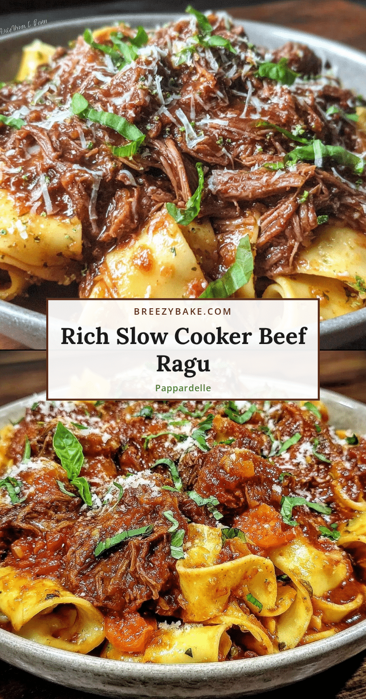 slow cooker beef ragu recipe