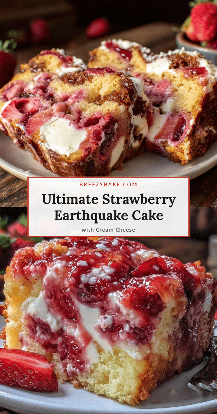 strawberry earthquake cake recipe
