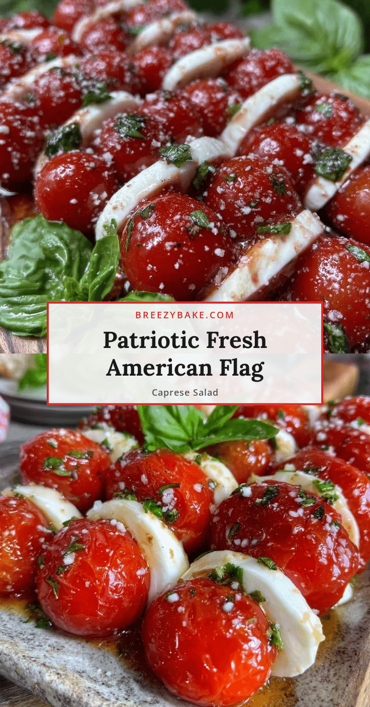 American Flag Caprese Salad recipe