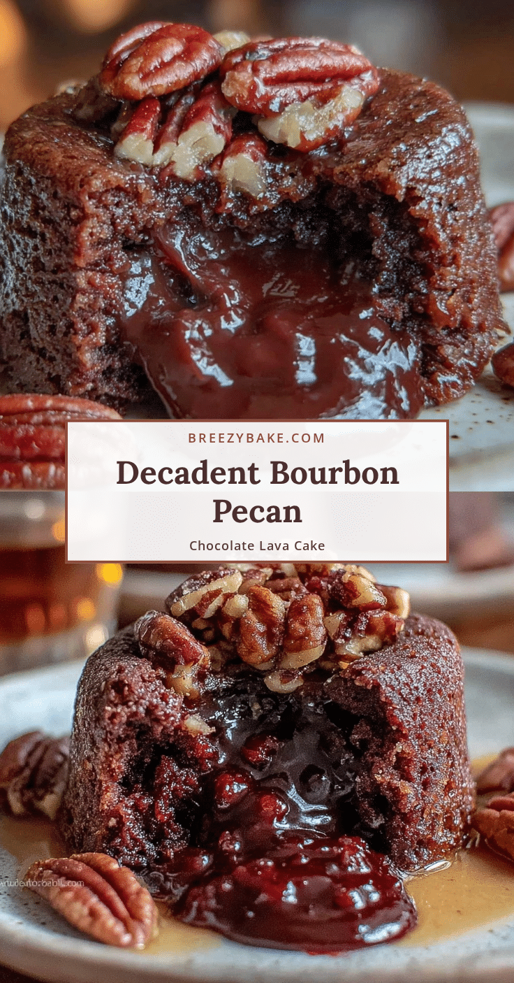 bourbon pecan chocolate lava cake recipe