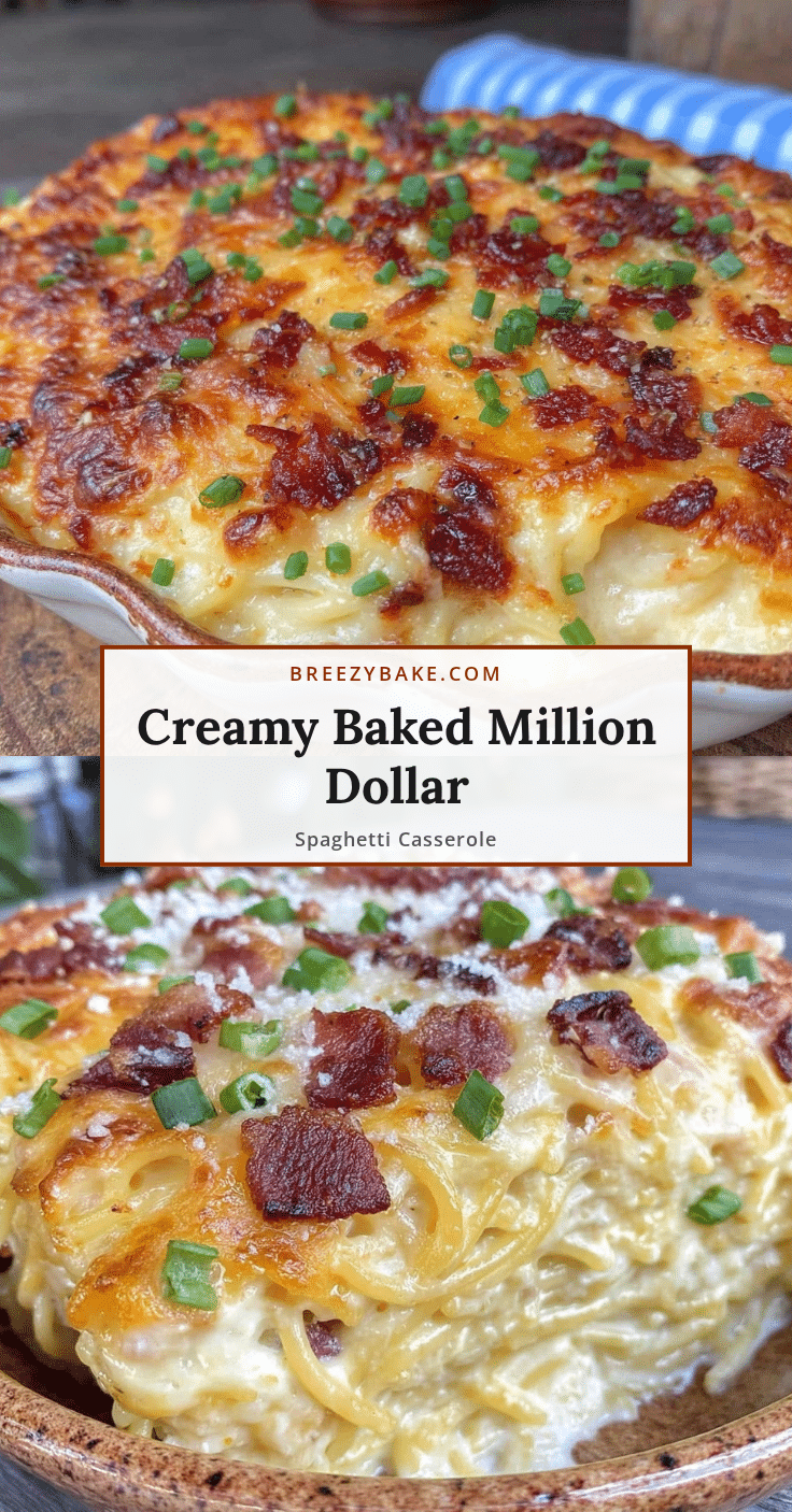creamy baked million dollar spaghetti casserole recipe