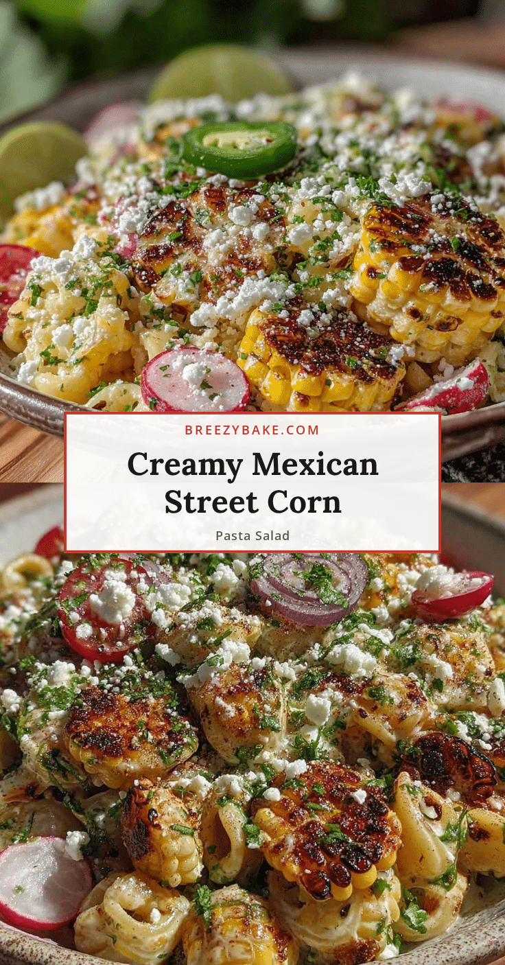 creamy mexican street corn pasta salad recipe