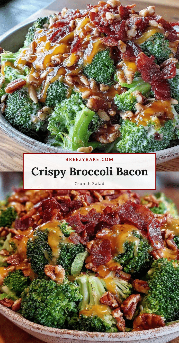 crispy broccoli bacon crunch salad recipe