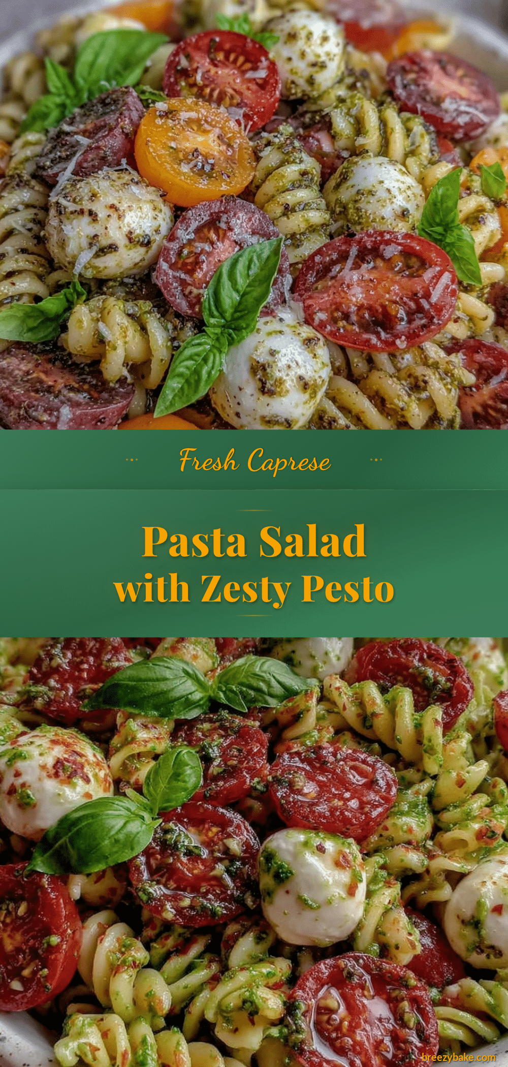 Fresh Caprese Pasta Salad recipe