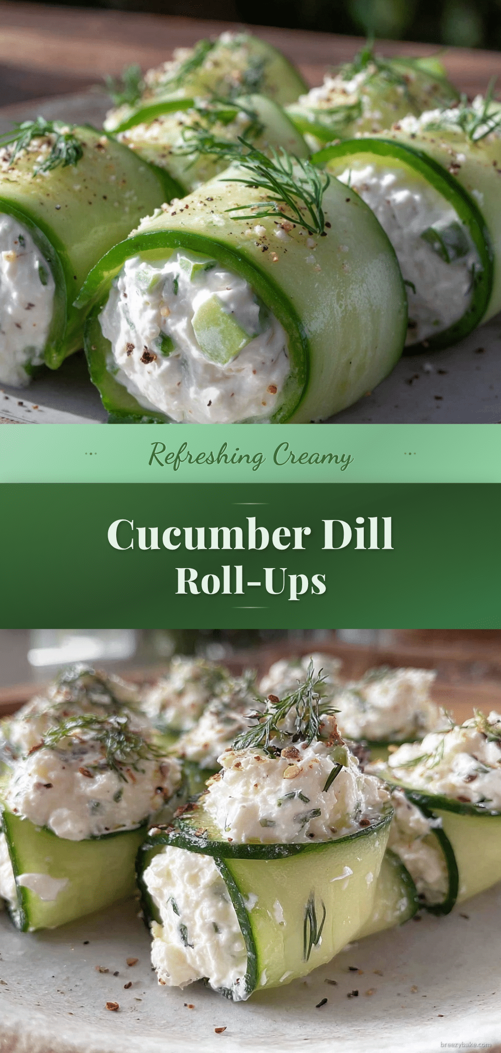 fresh cucumber roll-ups recipe