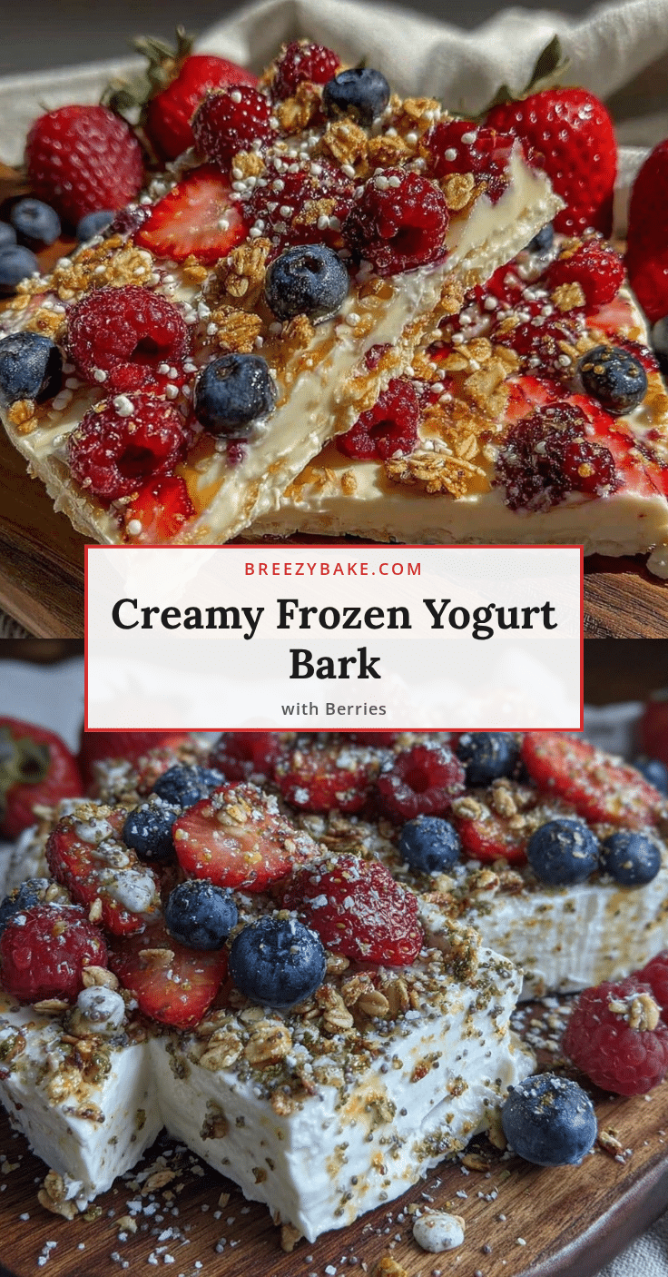 fresh frozen yogurt bark recipe