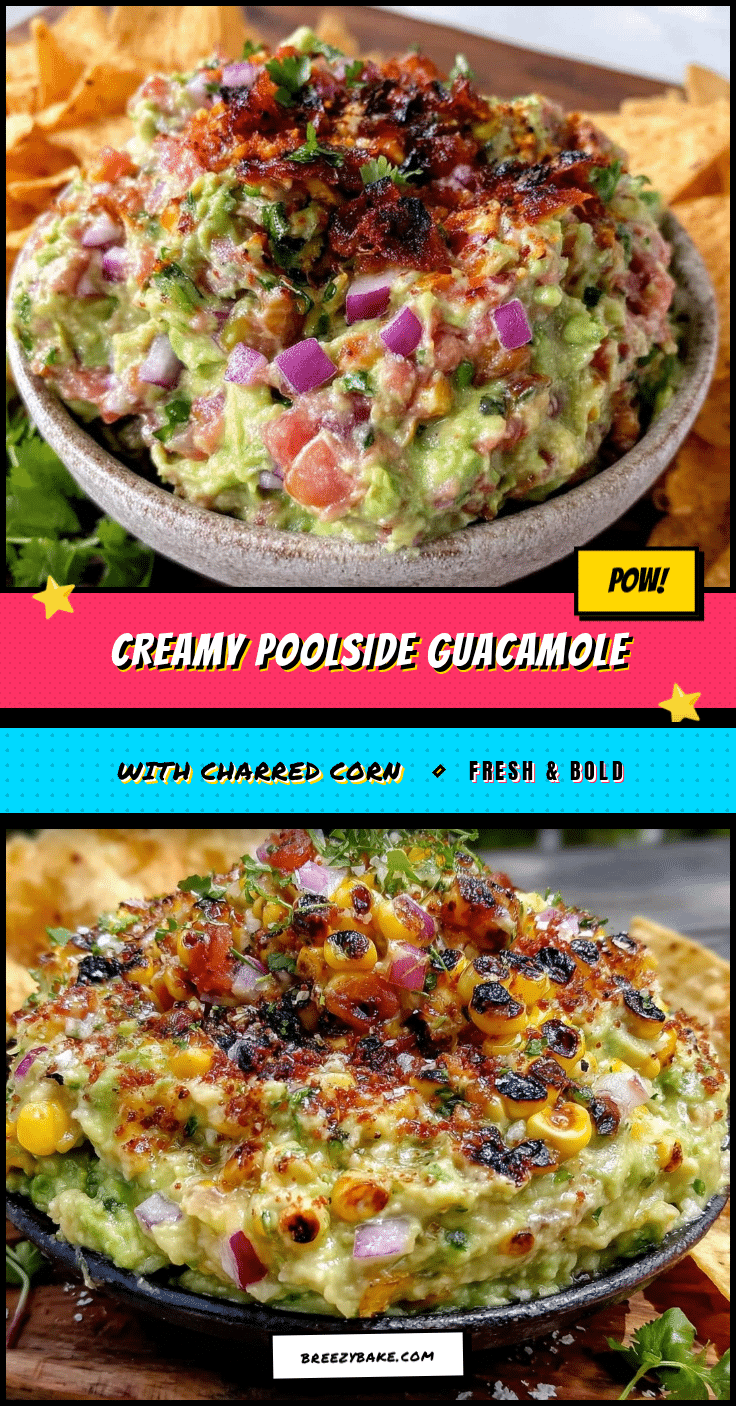 fresh poolside guacamole with charred corn recipe
