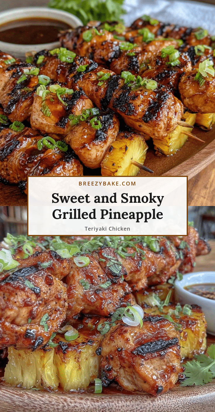grilled pineapple teriyaki chicken kabobs recipe