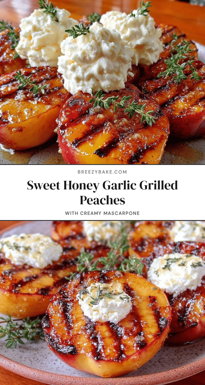 honey garlic grilled peaches recipe recipe