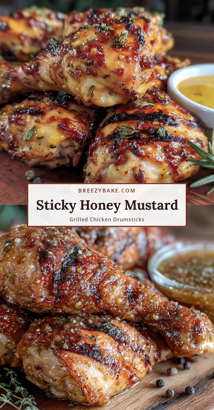 honey mustard grilled chicken drumsticks recipe