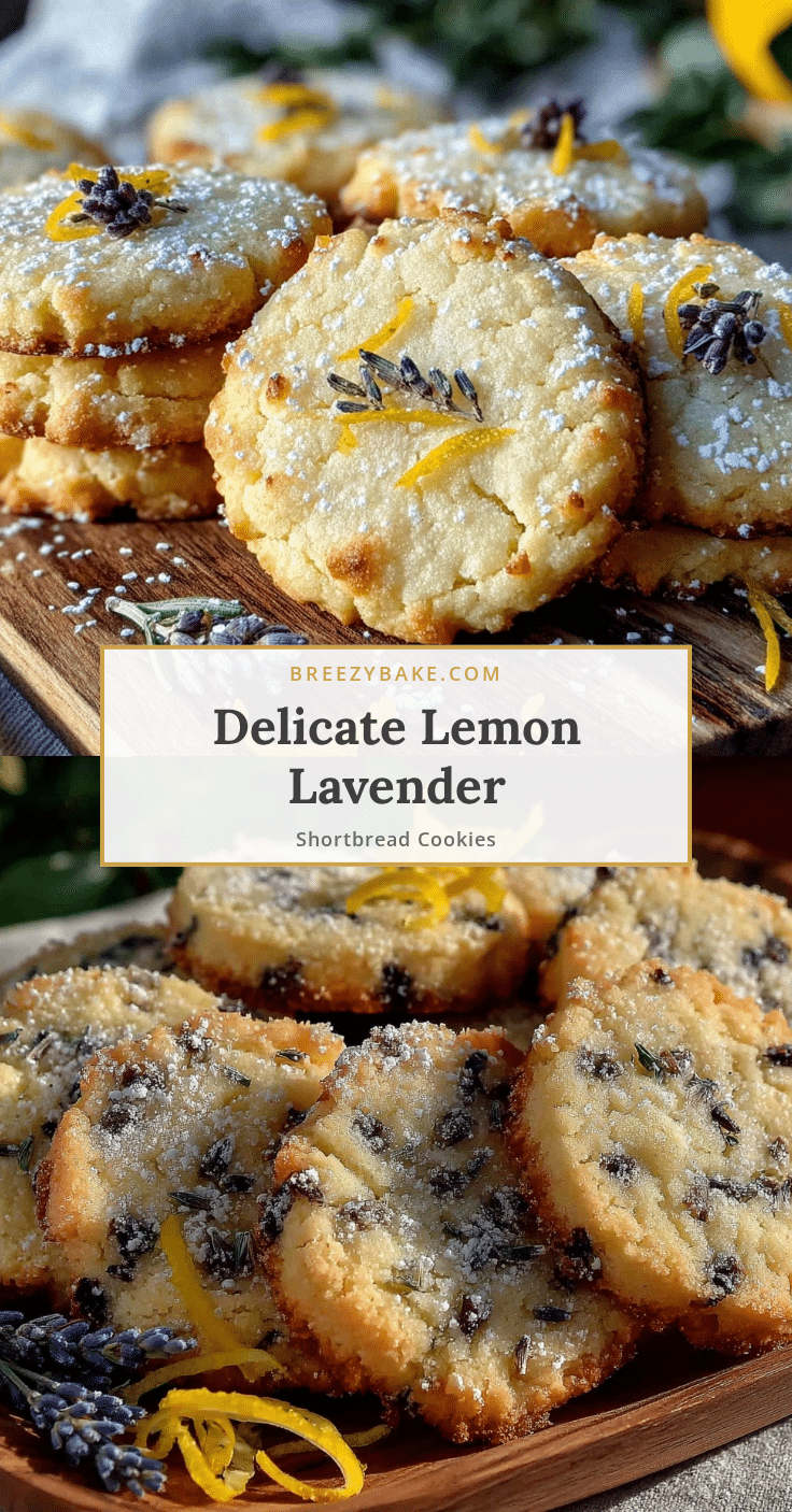 lemon lavender shortbread cookies recipe