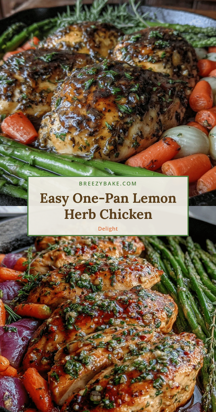 one-pan lemon herb chicken recipe