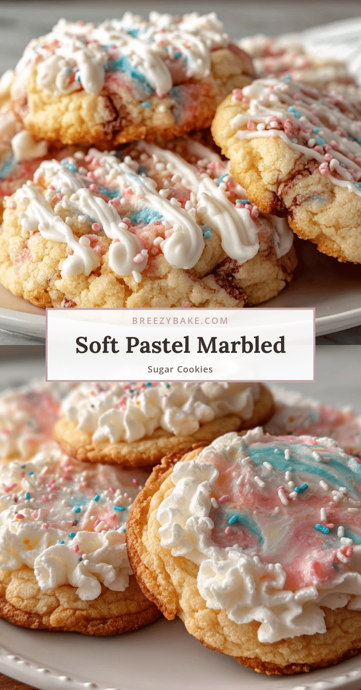 pastel marbled sugar cookies recipe