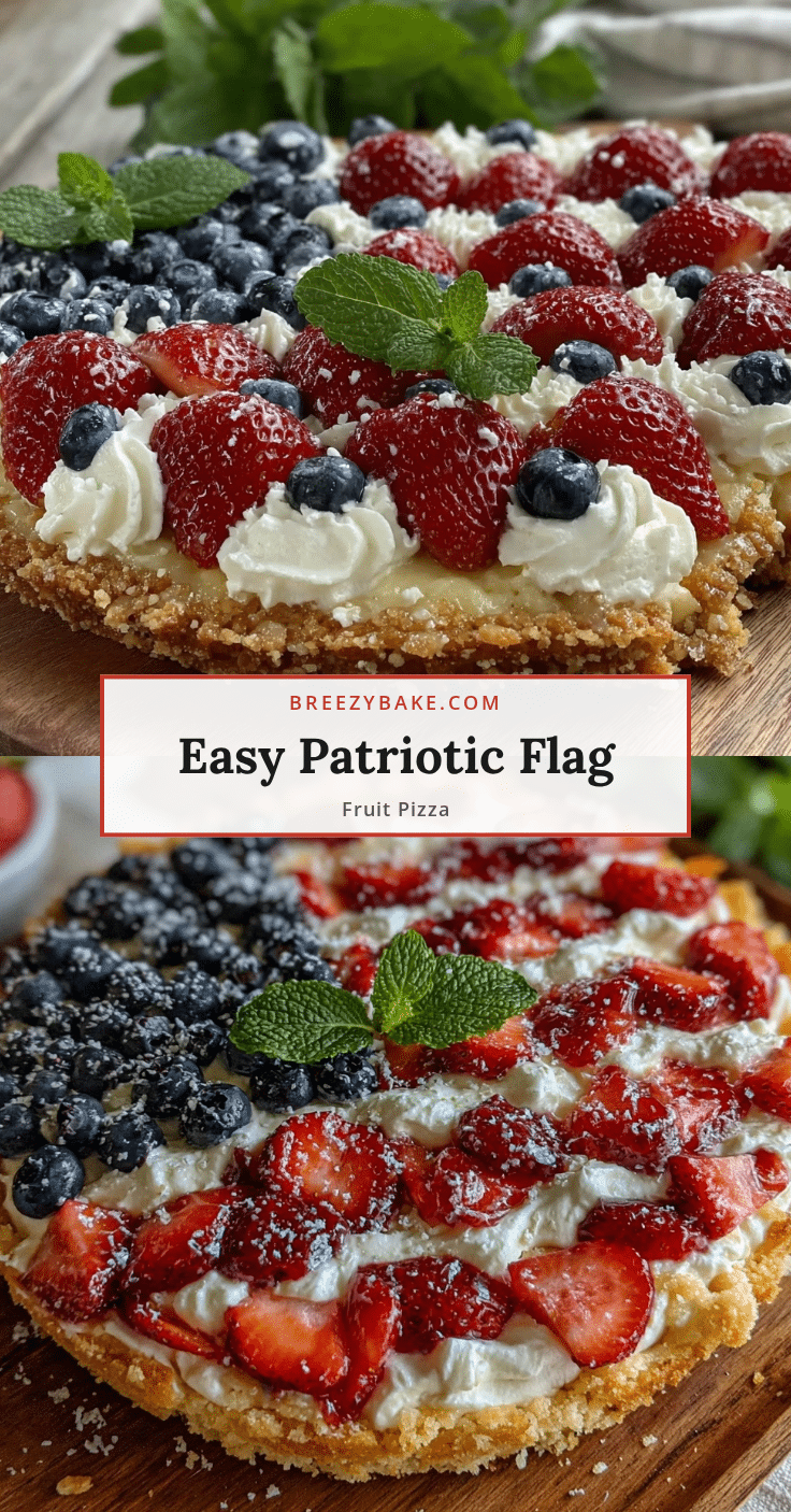 patriotic flag fruit pizza recipe