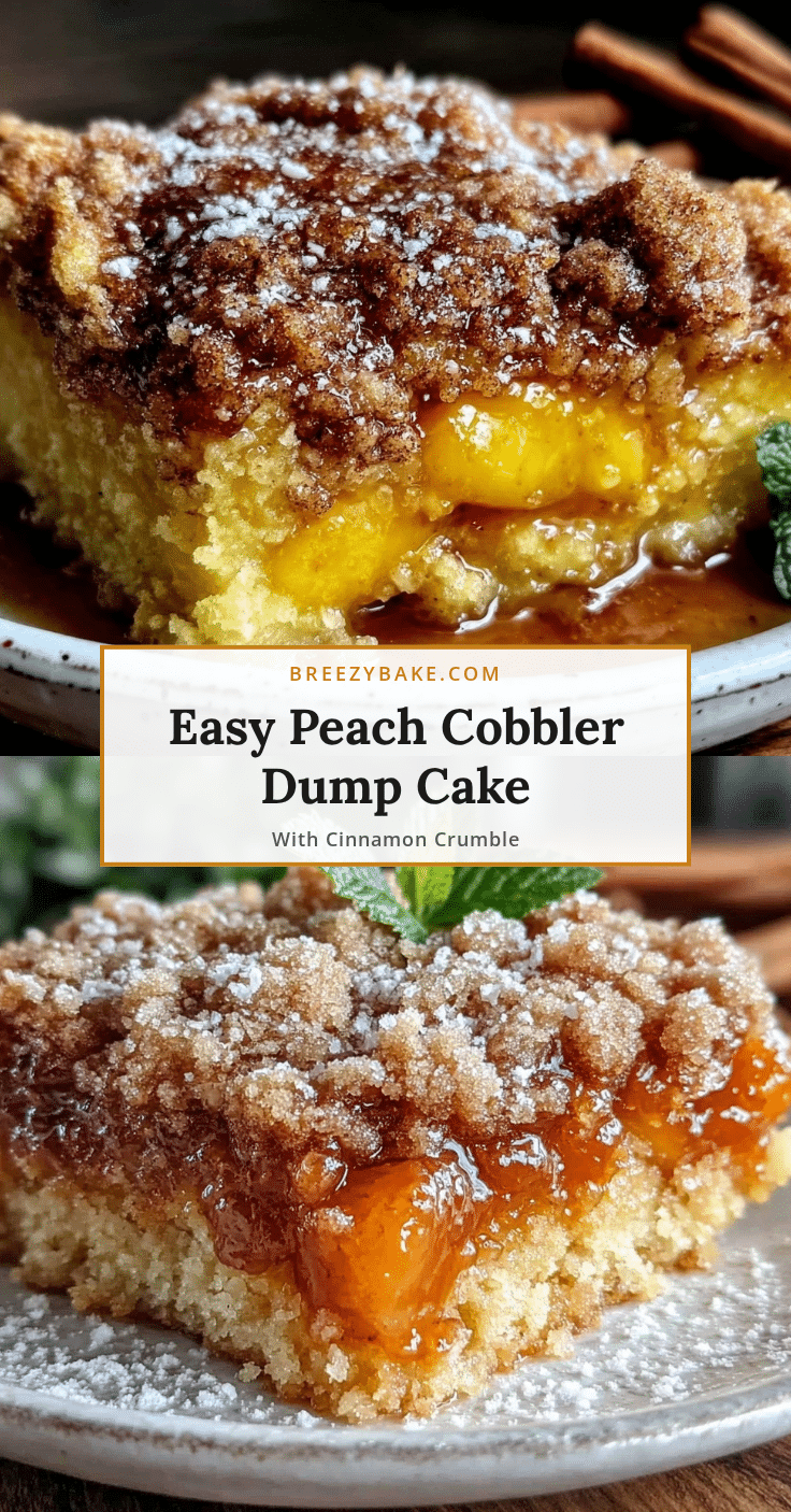 peach cobbler dump cake recipe