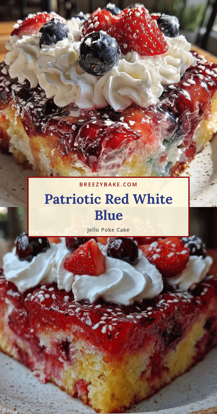 red white and blue jello poke cake recipe
