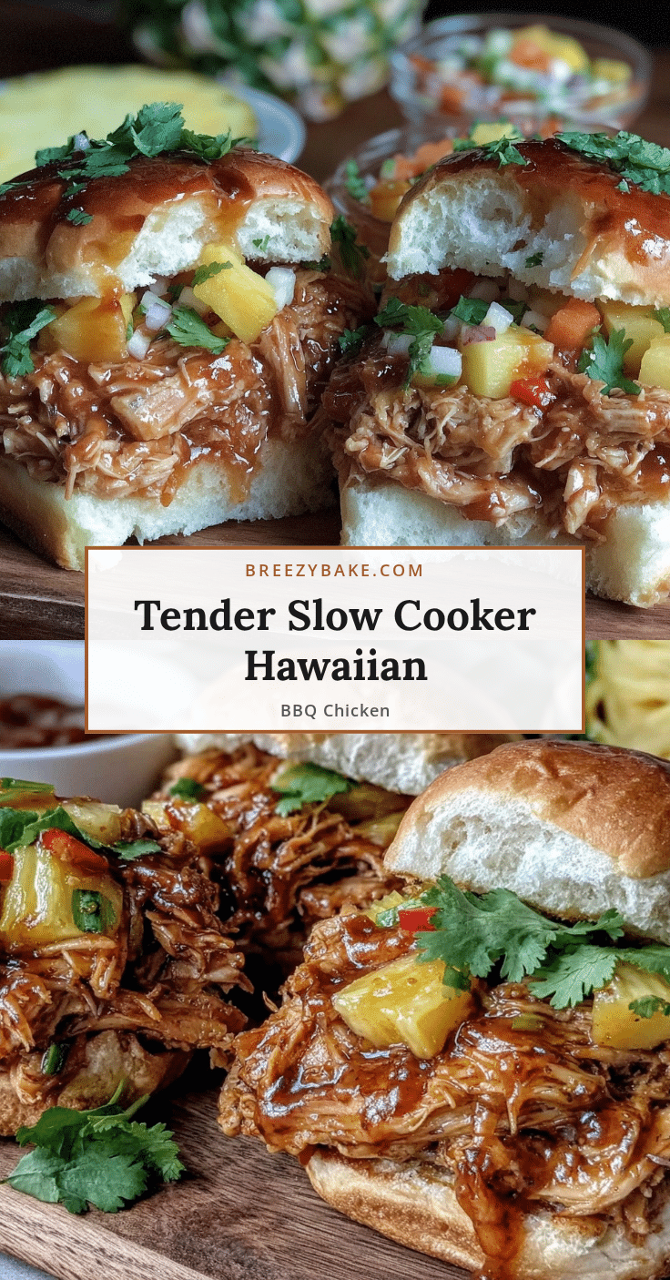 slow cooker hawaiian bbq pulled chicken recipe