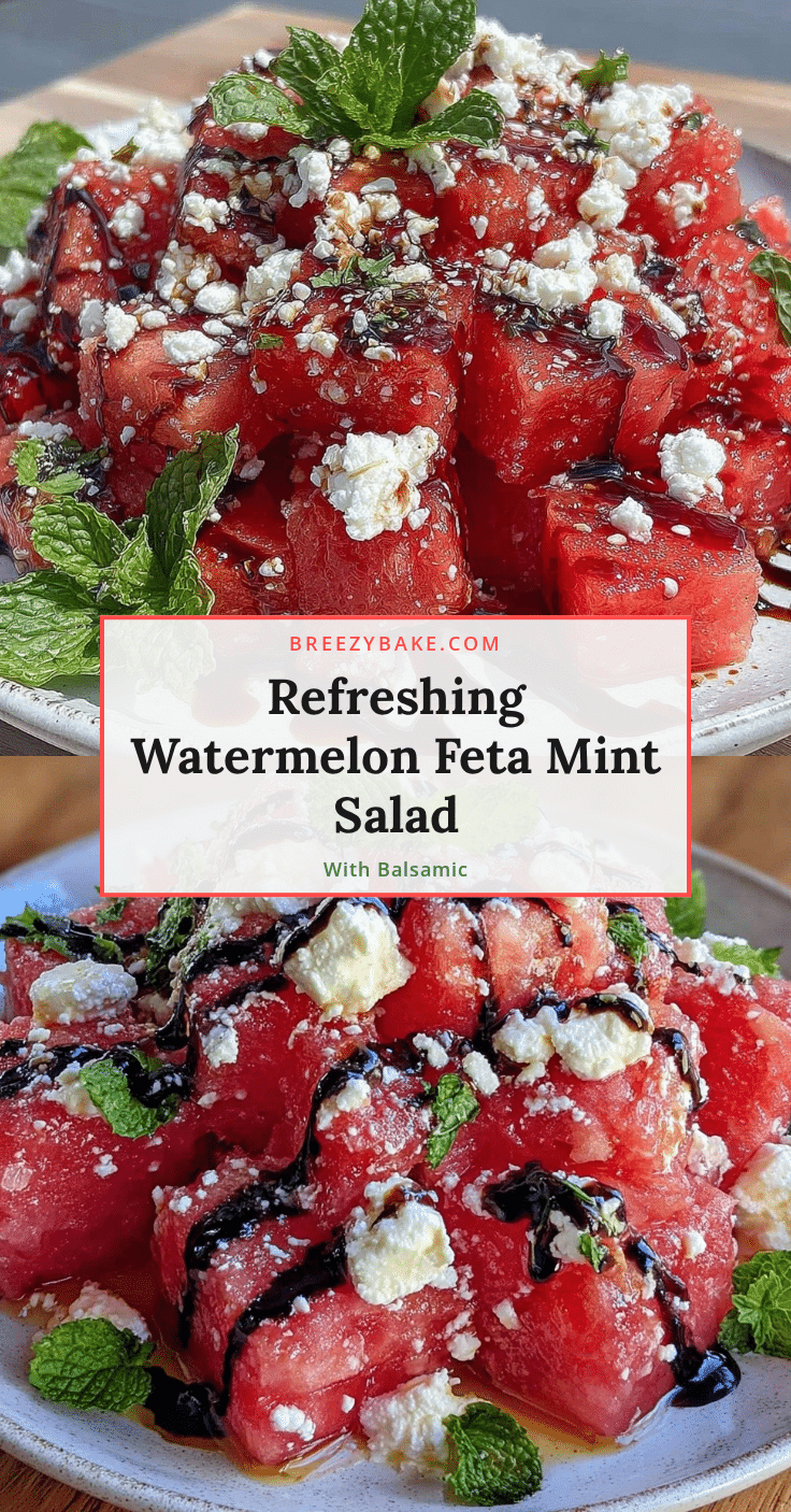 watermelon feta mint salad recipe