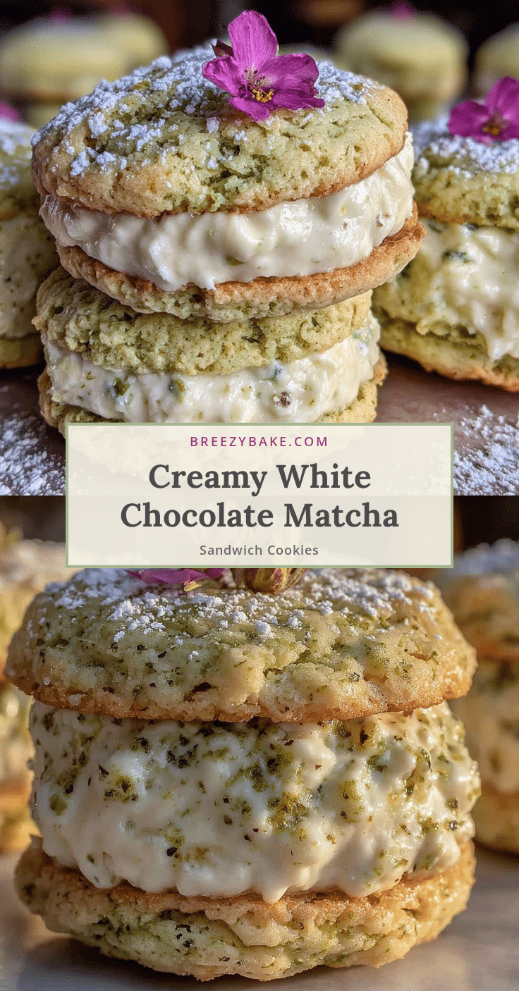 white chocolate matcha sandwich cookies recipe