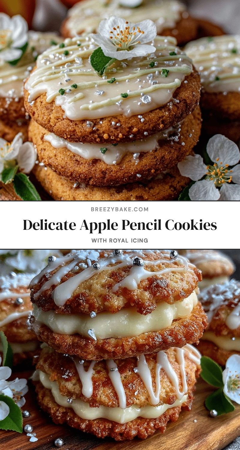 apple pencil cookies recipe