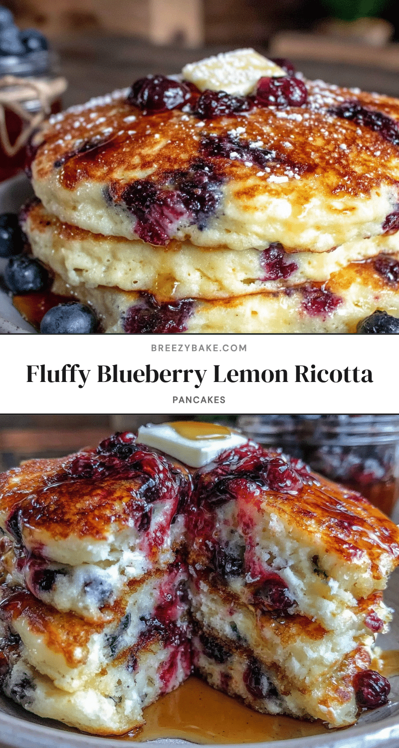 blueberry lemon ricotta pancakes recipe