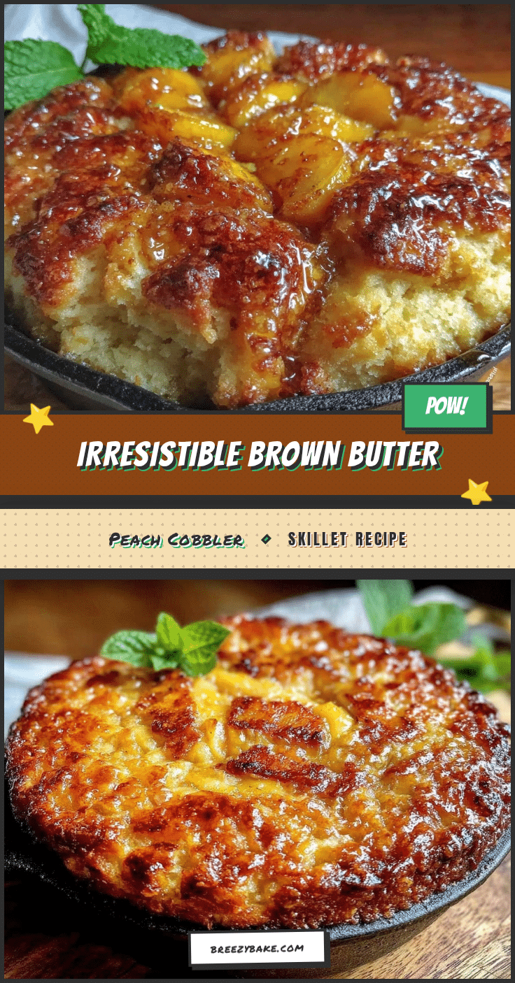 brown butter peach cobbler recipe