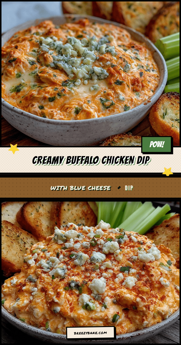creamy buffalo chicken dip recipe
