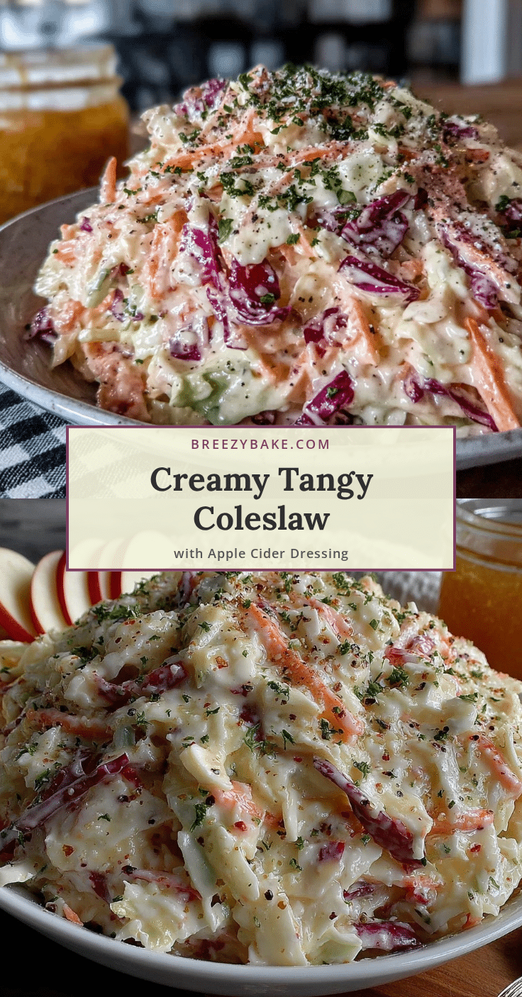 creamy coleslaw with apple cider vinegar dressing recipe