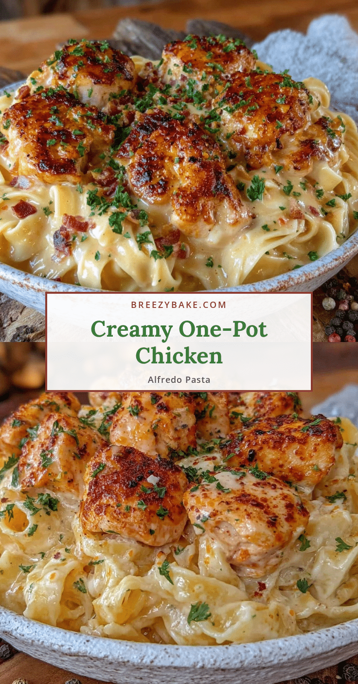 creamy one-pot chicken alfredo pasta recipe