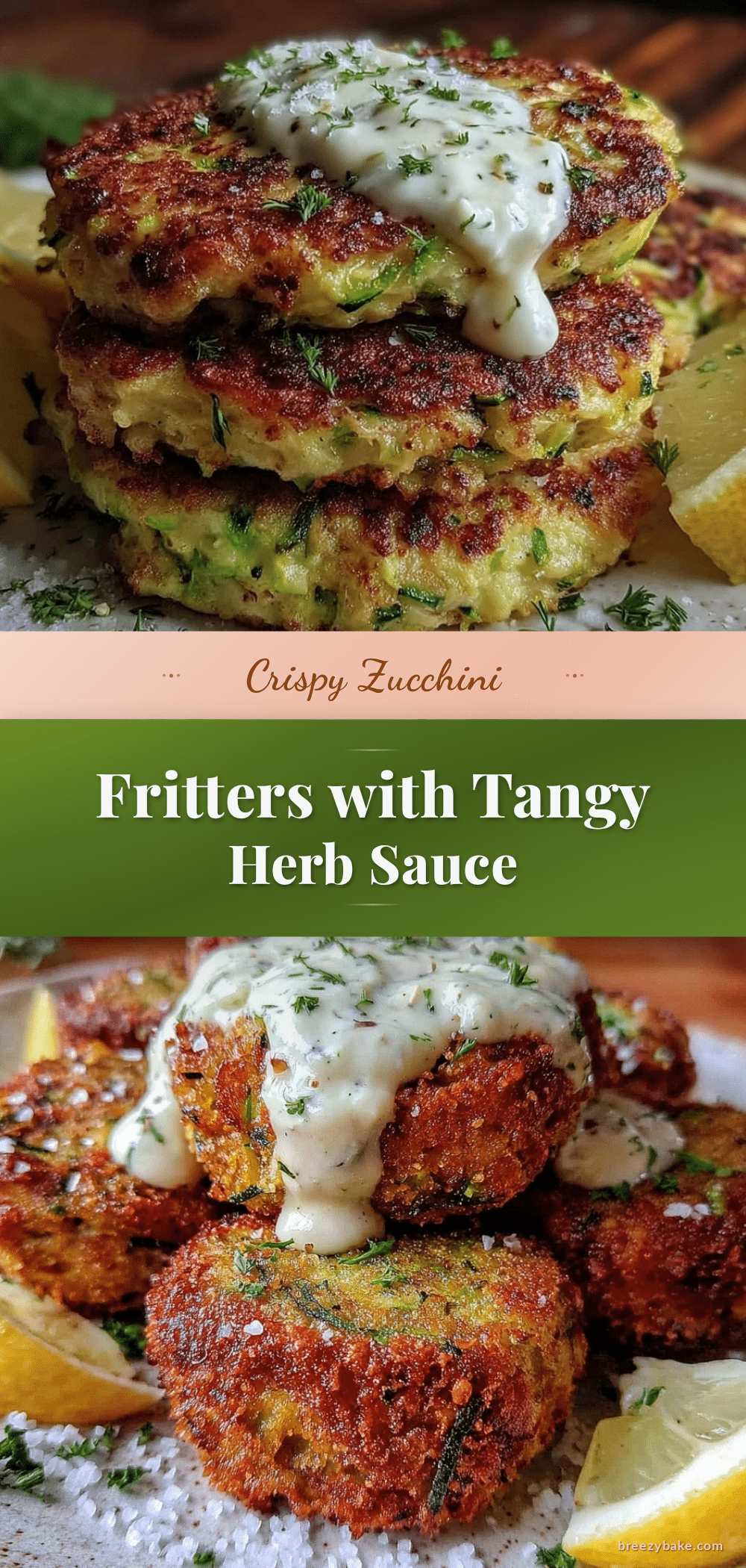crispy zucchini fritters recipe