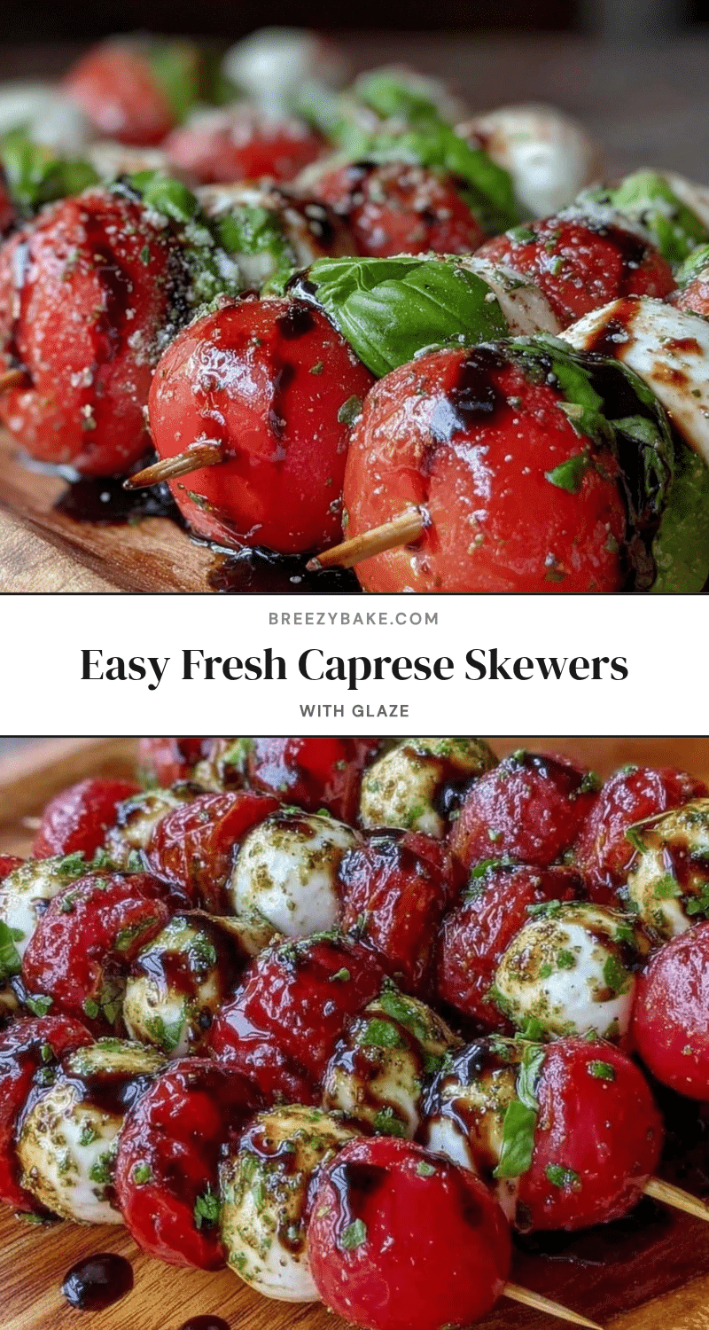 Easy Fresh Caprese Skewers recipe