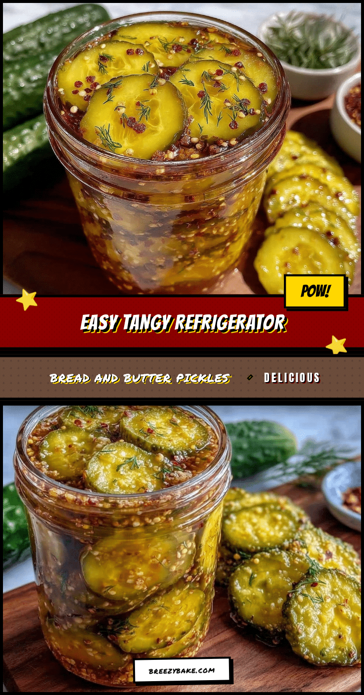 easy tangy refrigerator bread and butter pickles recipe
