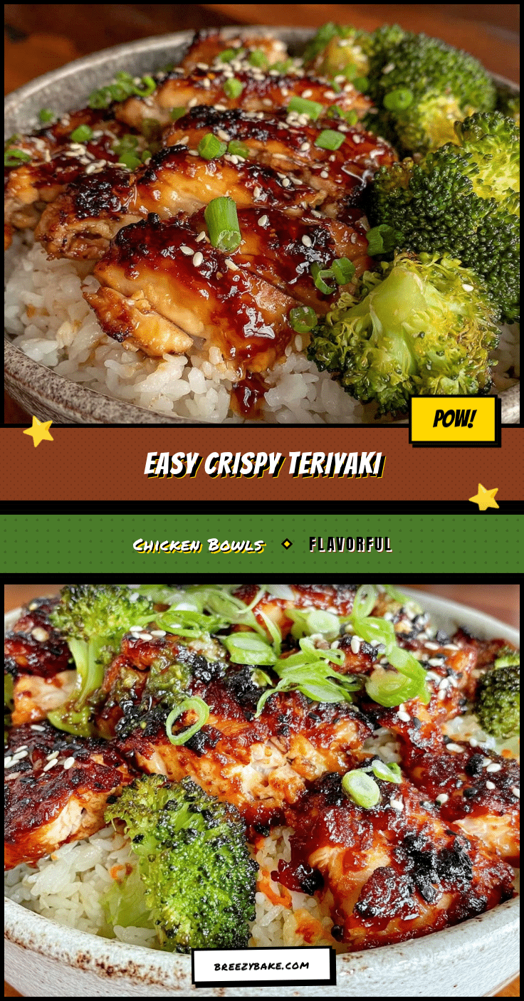 easy teriyaki chicken and broccoli rice bowls recipe