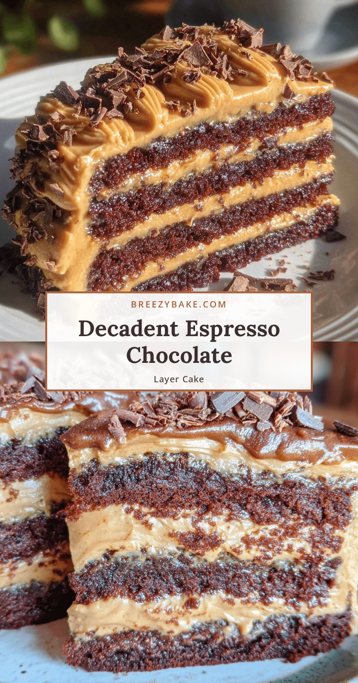 espresso chocolate layer cake recipe