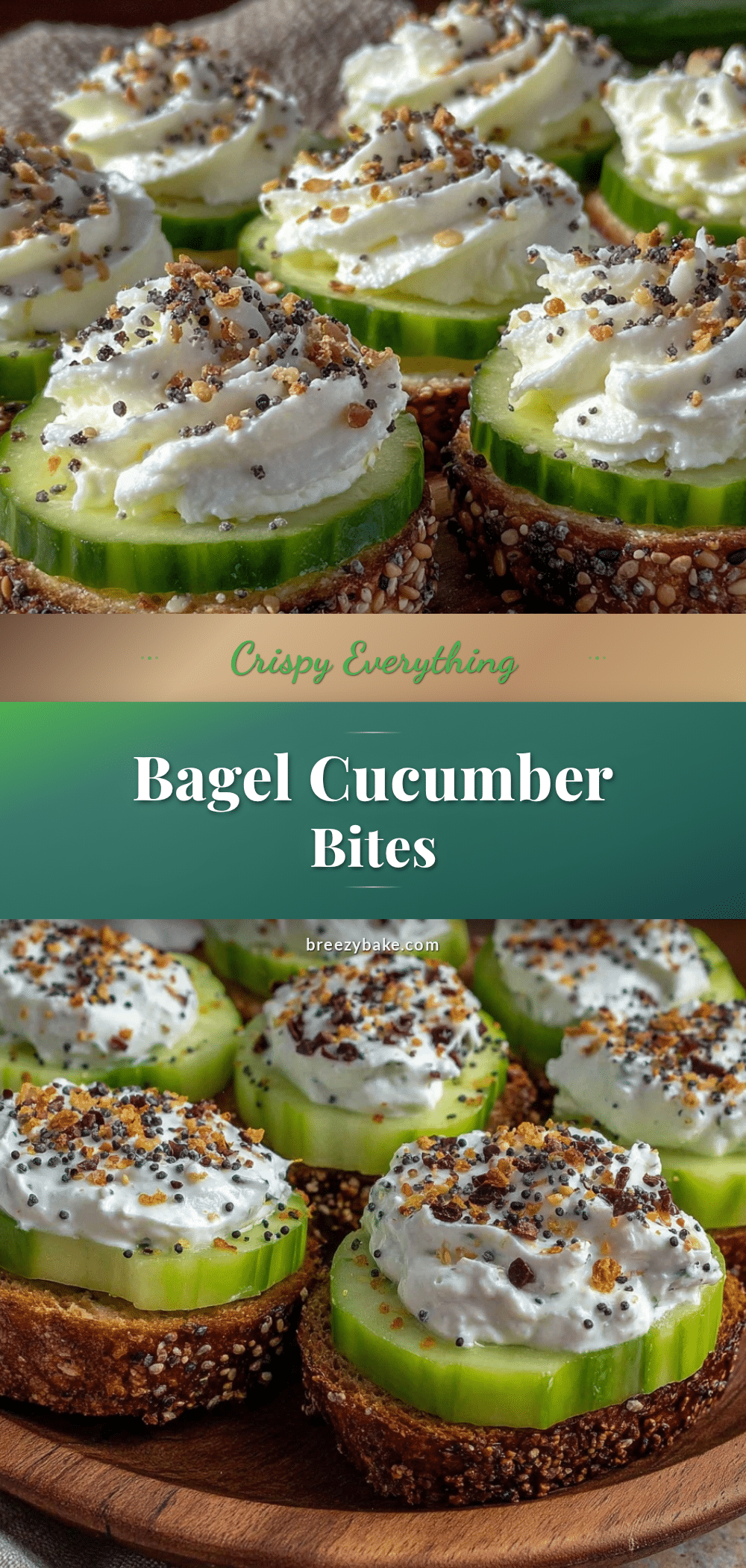 everything bagel cucumber bites recipe