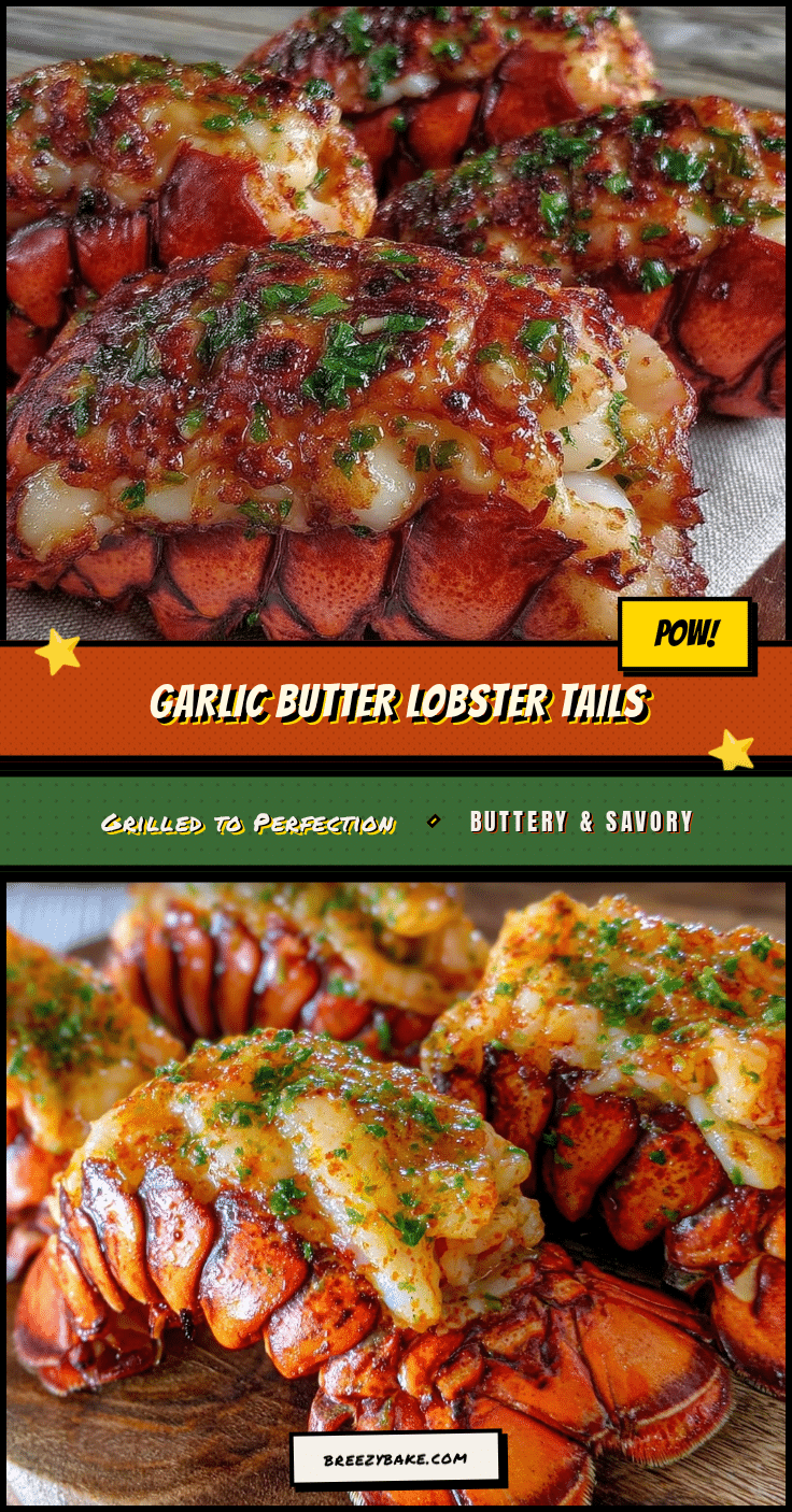 garlic butter grilled lobster tails recipe