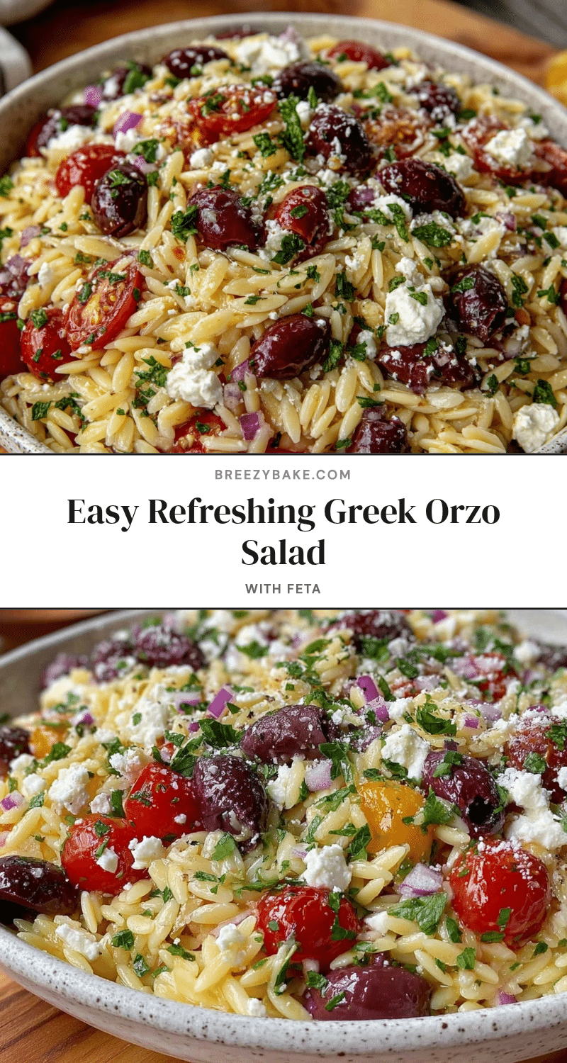 Greek Orzo Pasta Salad recipe