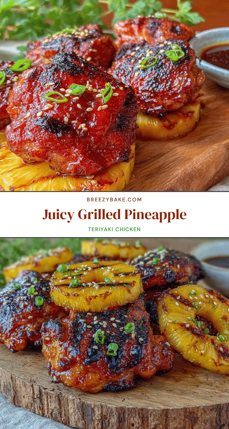 grilled pineapple teriyaki chicken thighs recipe