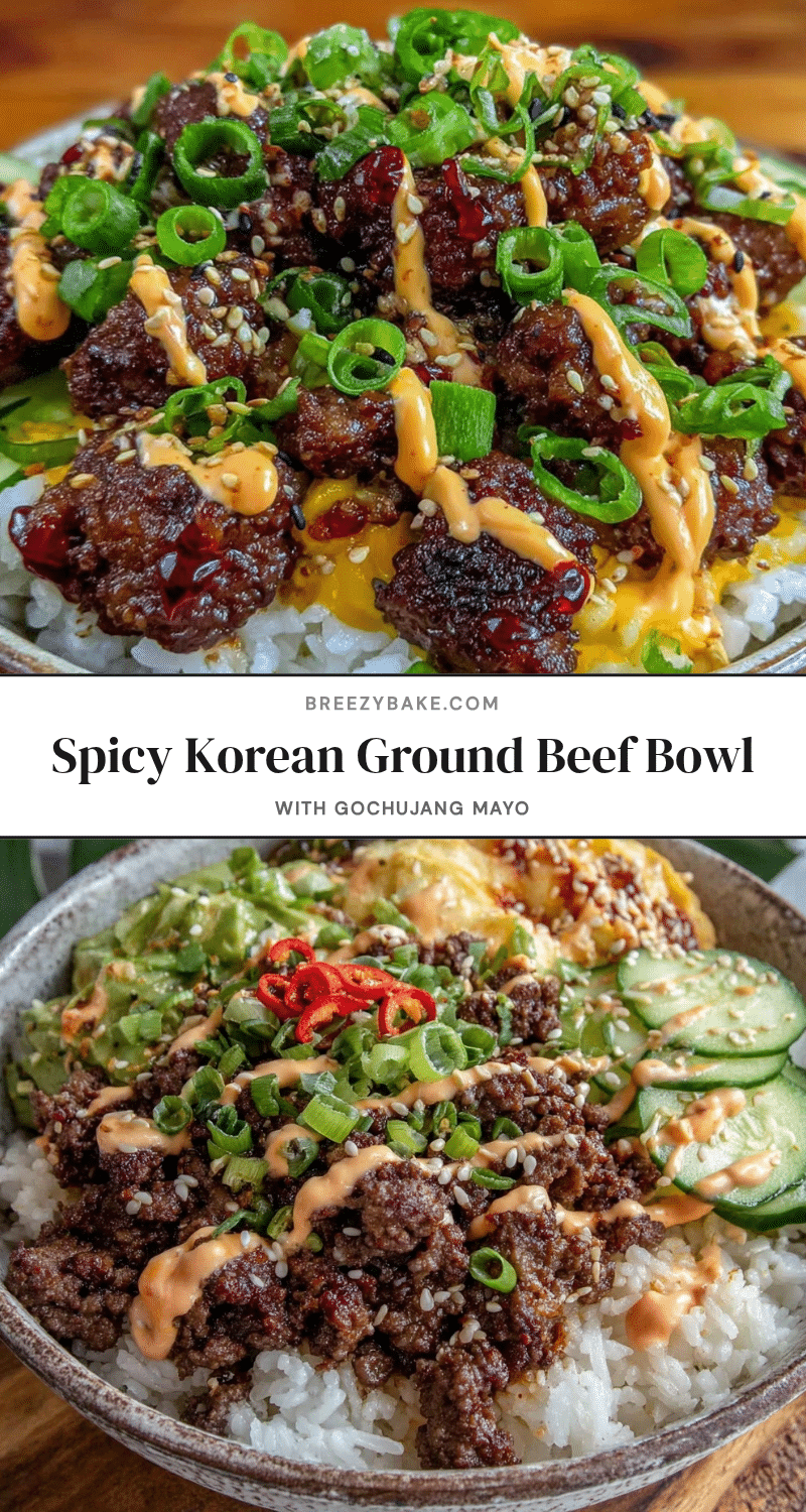 Korean ground beef bowl recipe