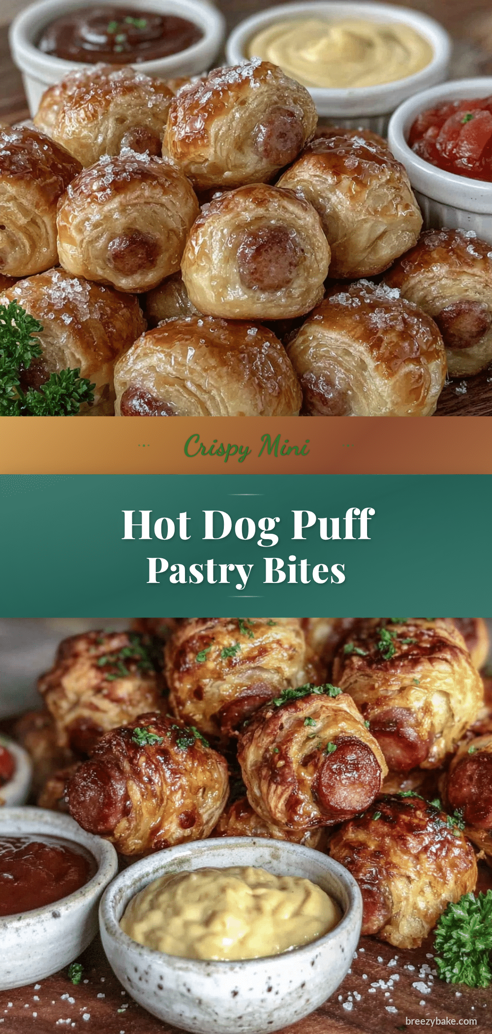 mini hot dog puff pastry bites recipe