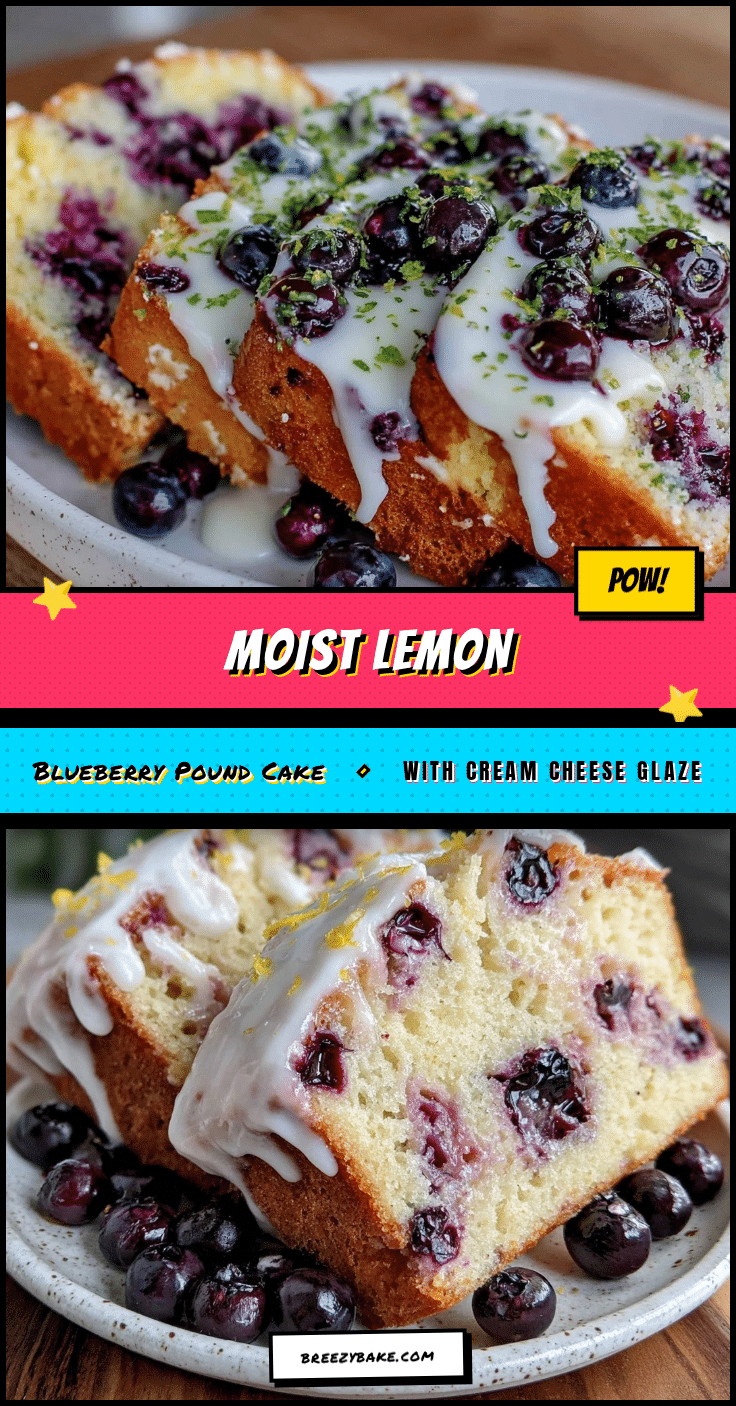 moist lemon blueberry pound cake recipe