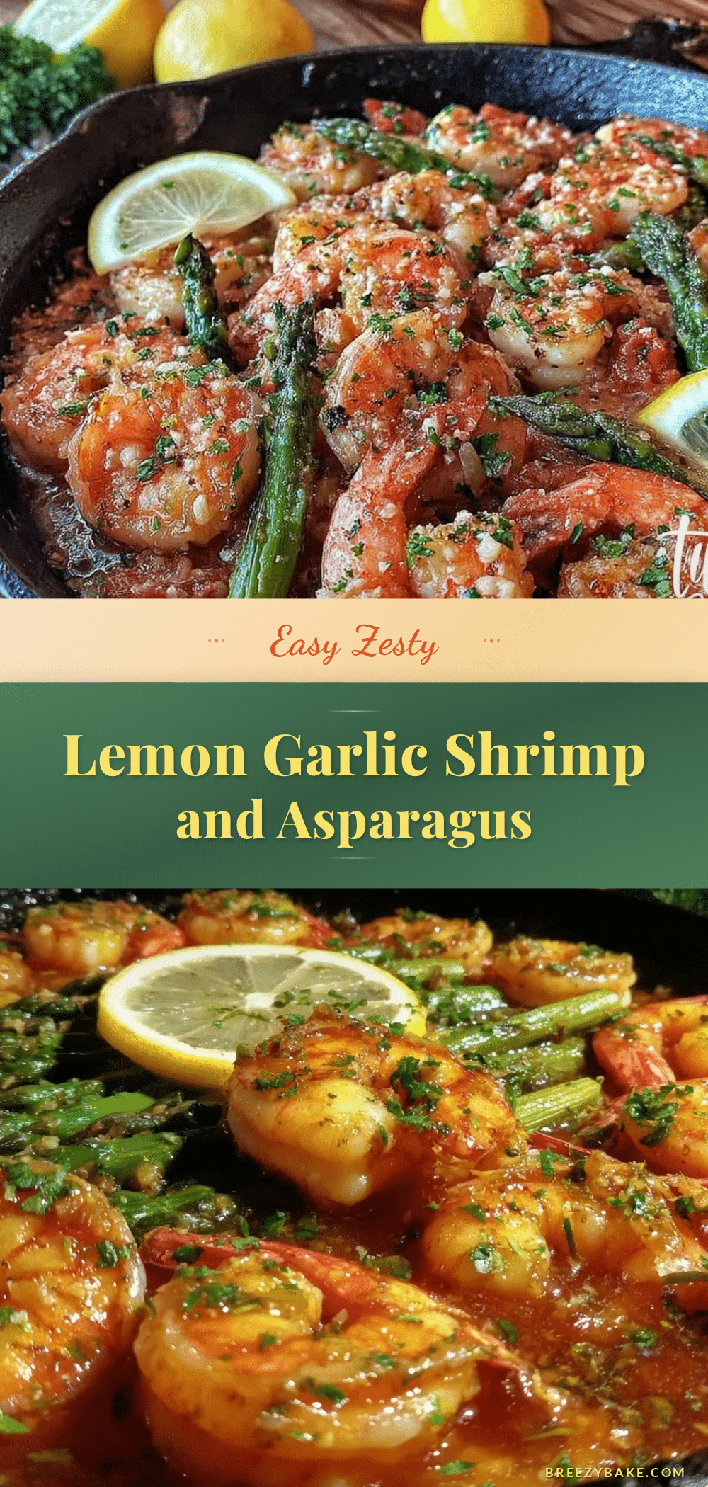 one-pan lemon garlic shrimp recipe