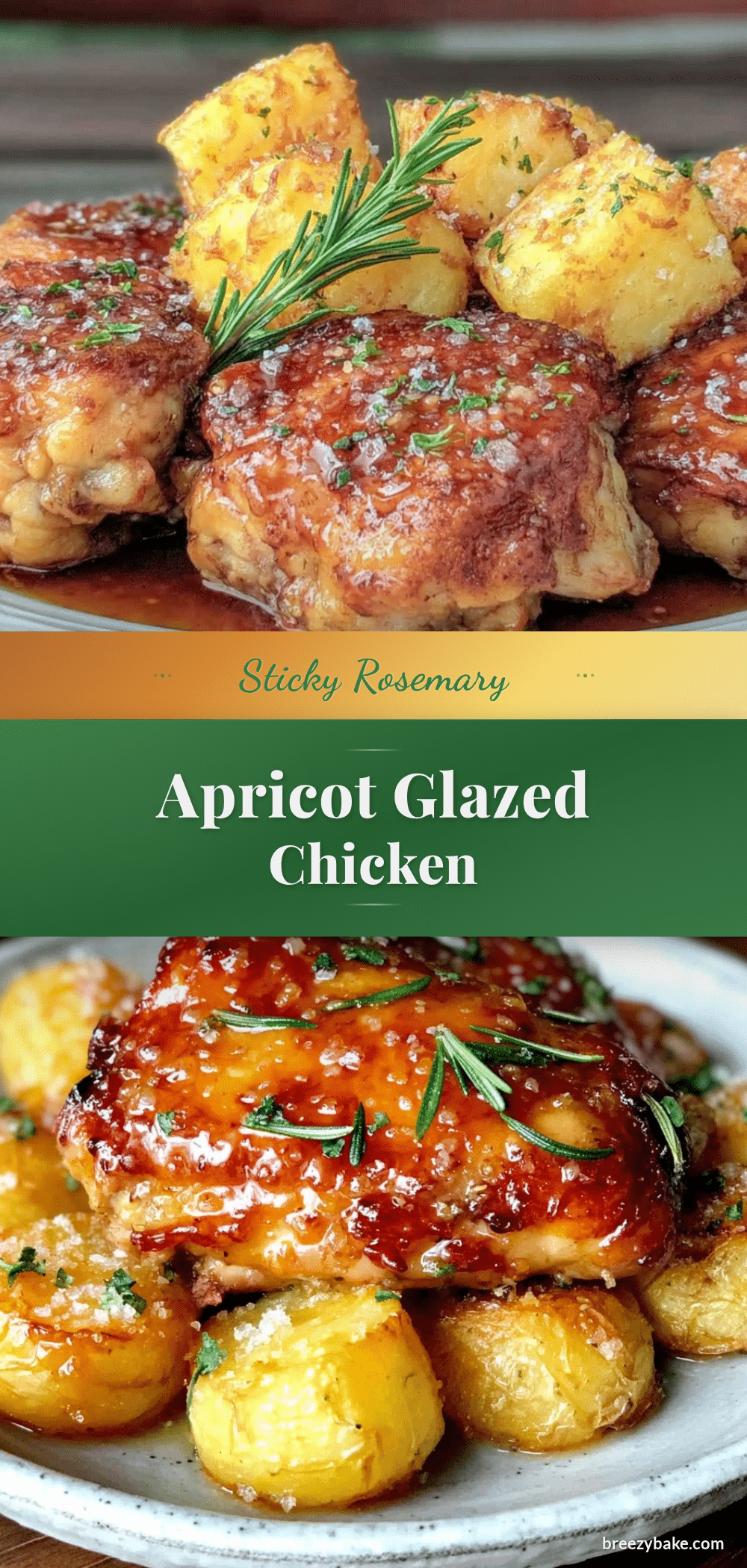 rosemary apricot glazed chicken recipe