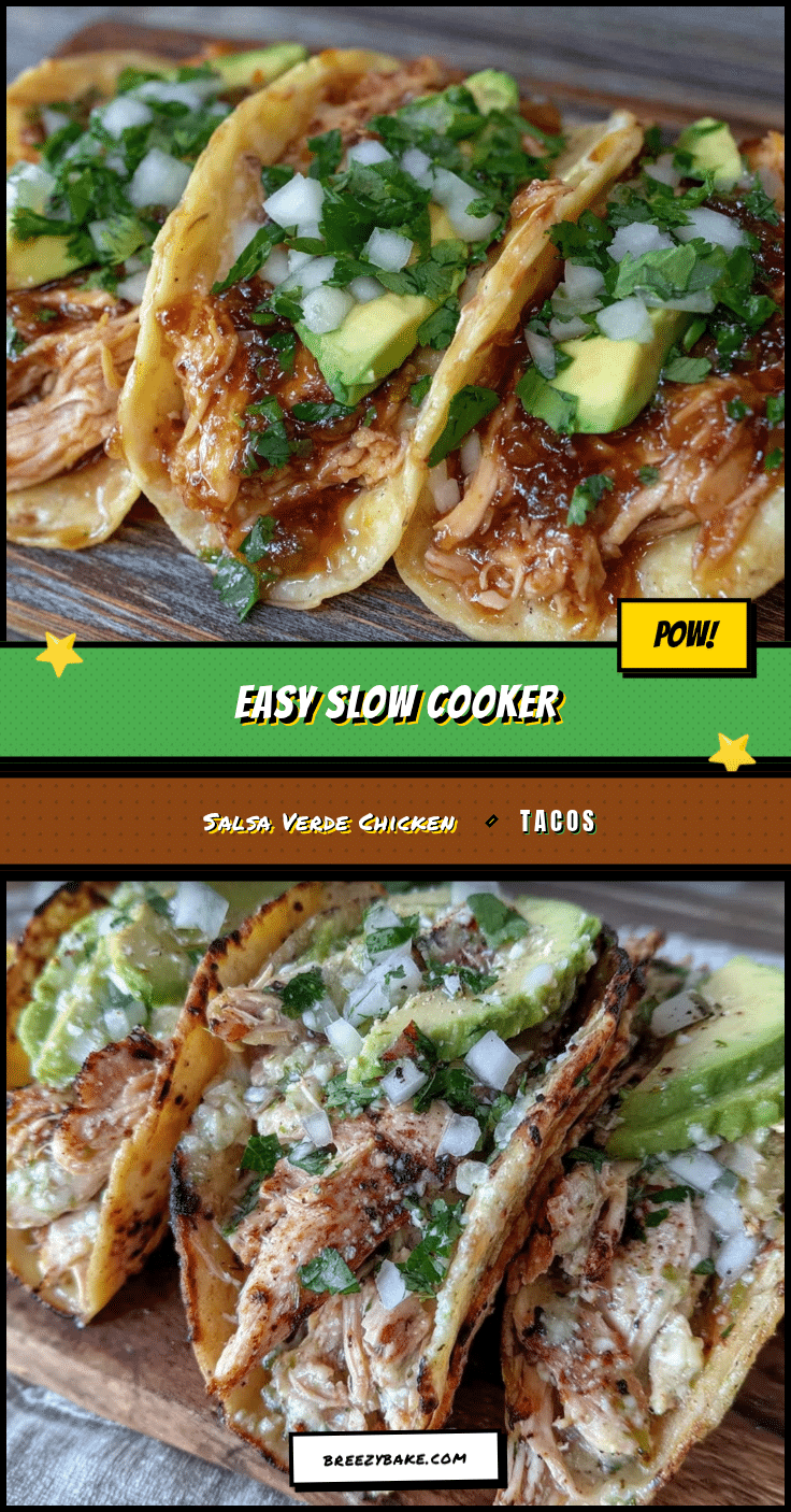 slow cooker salsa verde chicken tacos recipe