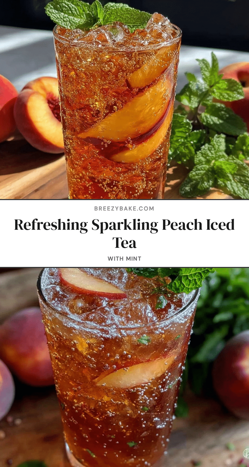 sparkling peach iced tea recipe