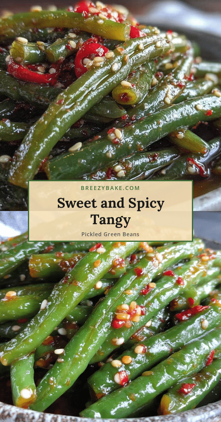 sweet and spicy pickled green beans recipe
