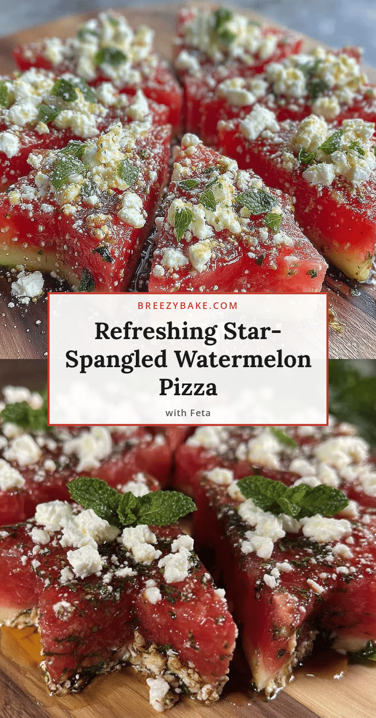 watermelon pizza with feta and mint recipe