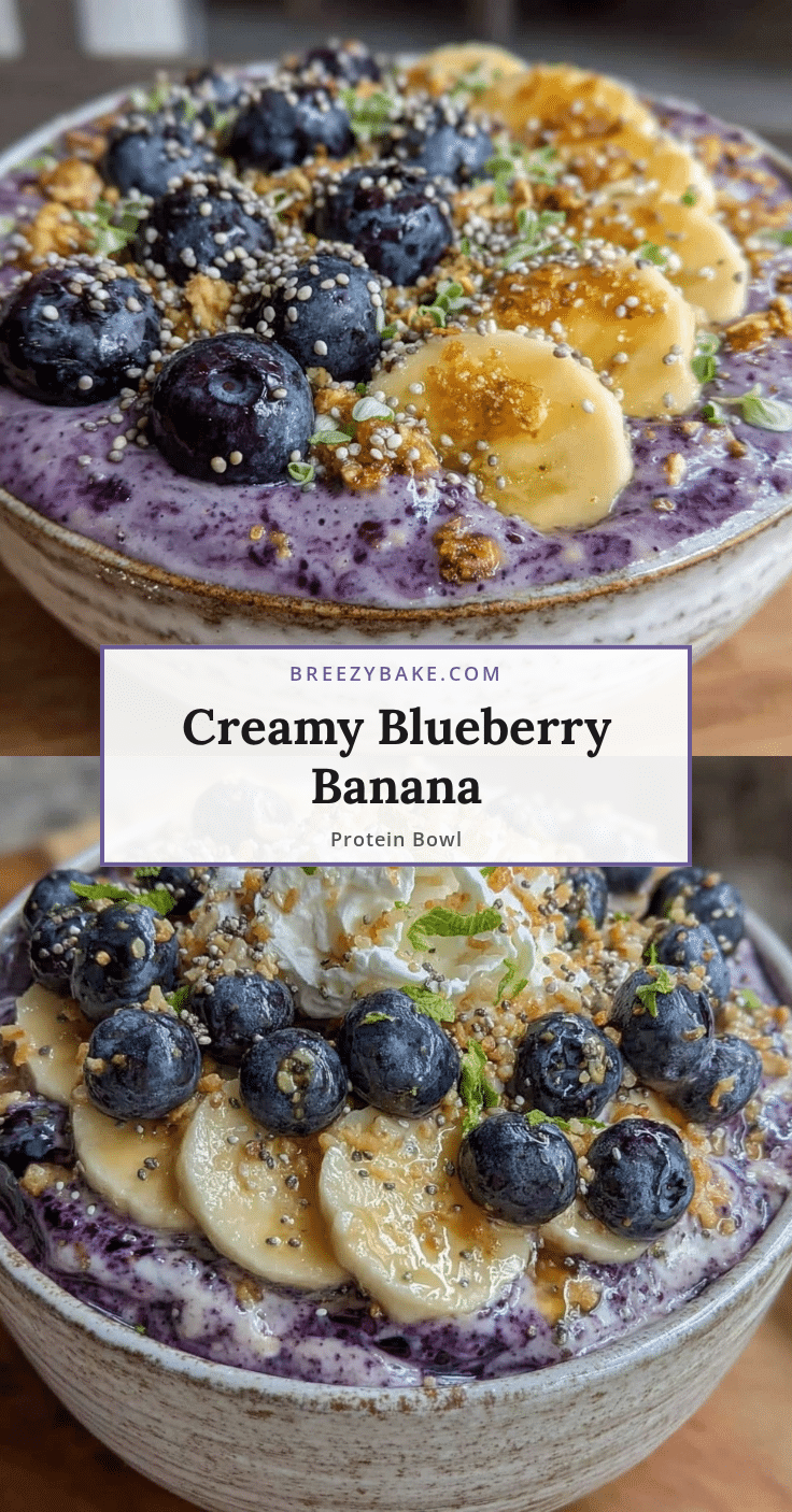blueberry banana protein smoothie bowl recipe