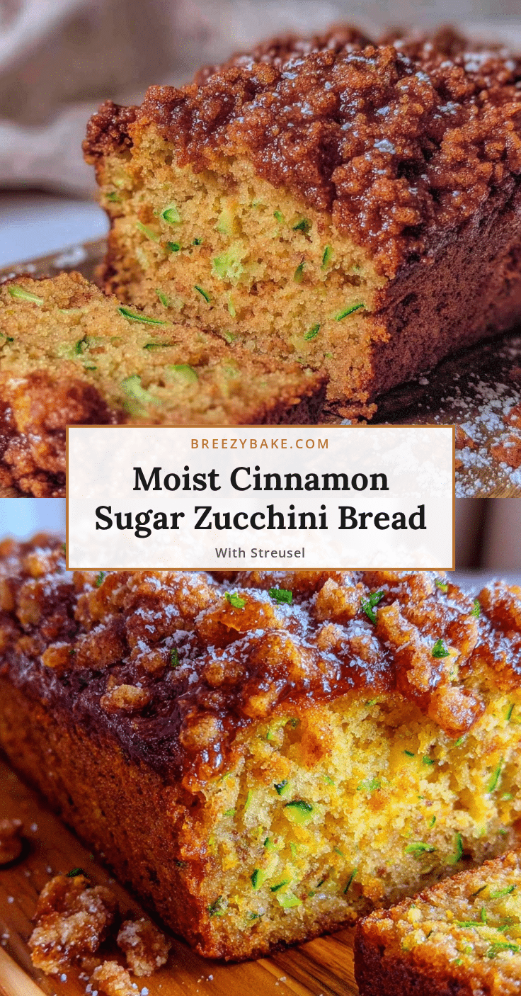 cinnamon sugar zucchini bread recipe