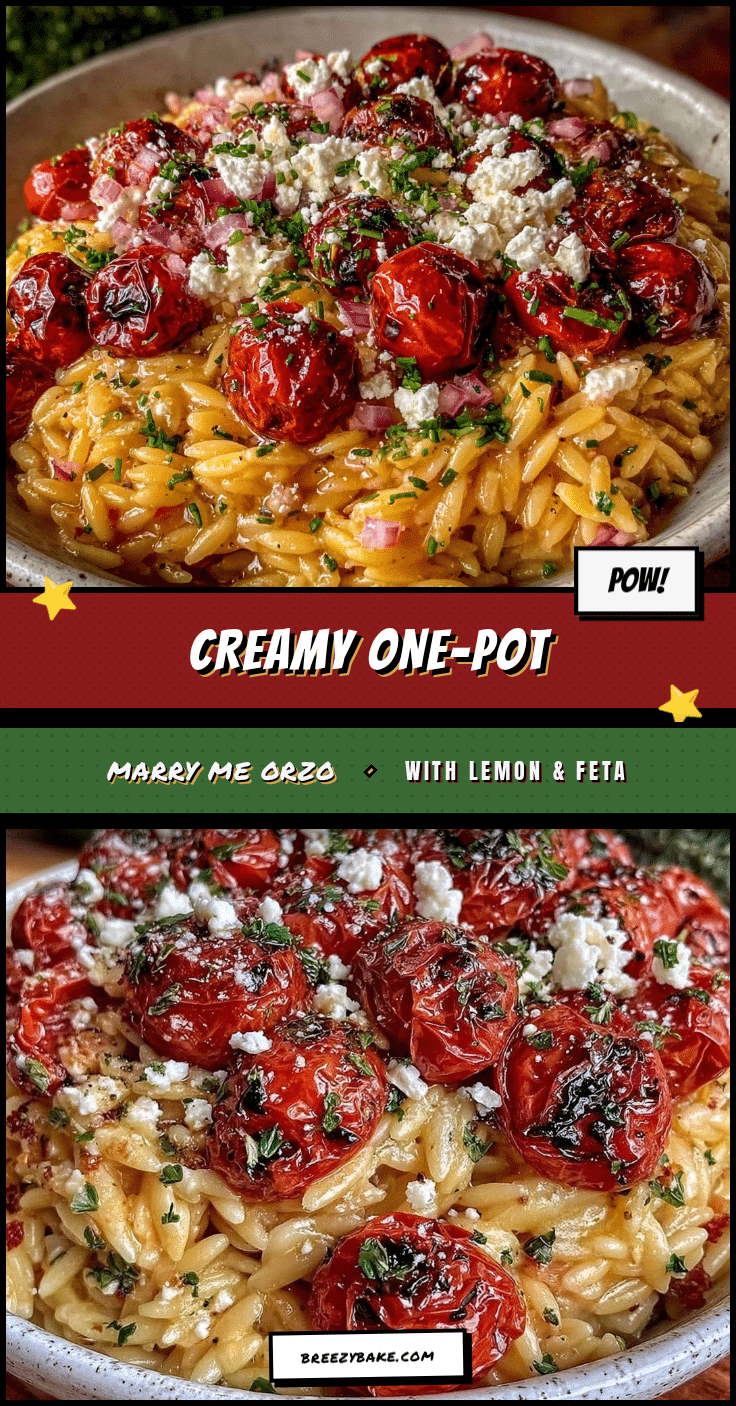 creamy one-pot marry me orzo recipe